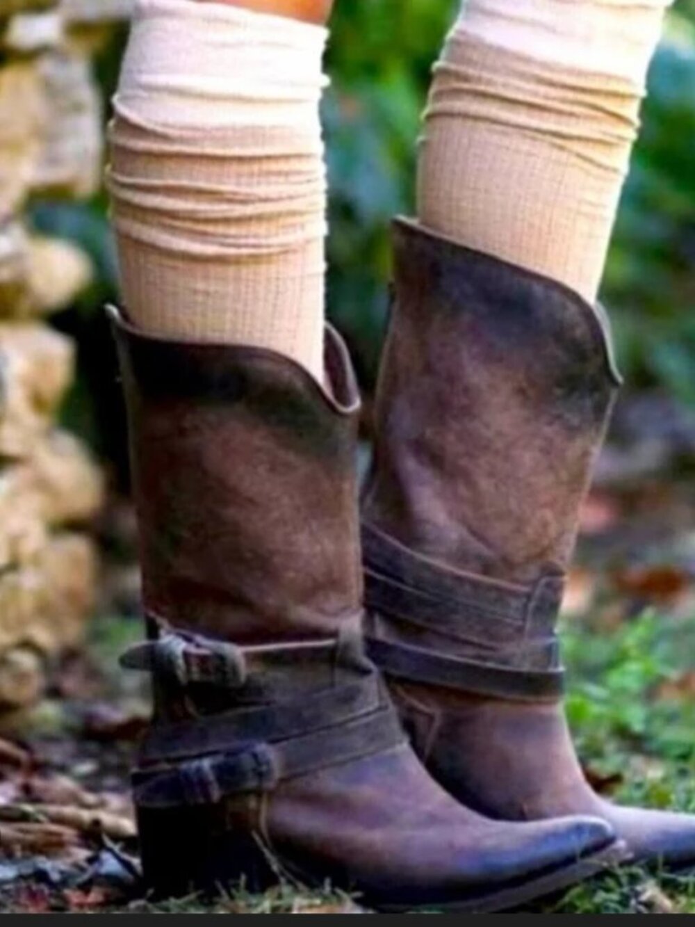 Free Bird Pikes Cowboy Boots Brown 9